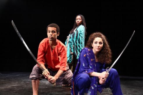 Mildred Marie Langford, Edgar Sanchez and Danai Dajani in photo shoot for SINBAD:THE UNTOLD TALE (Adventure Stage Chicago)