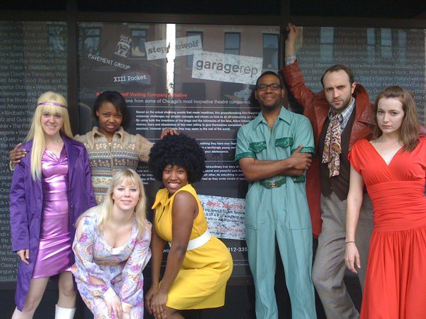 Mildred Marie Langford and cast of THE TWINS WOULD LIKE TO SAY (Steppenwolf Theatre Garage/Dog & Pony Theatre)