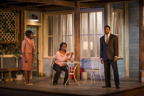 Mildred Marie Langford, Lily Mojekwu and Andre Teamer in LUCK OF THE IRISH (Next Theatre)