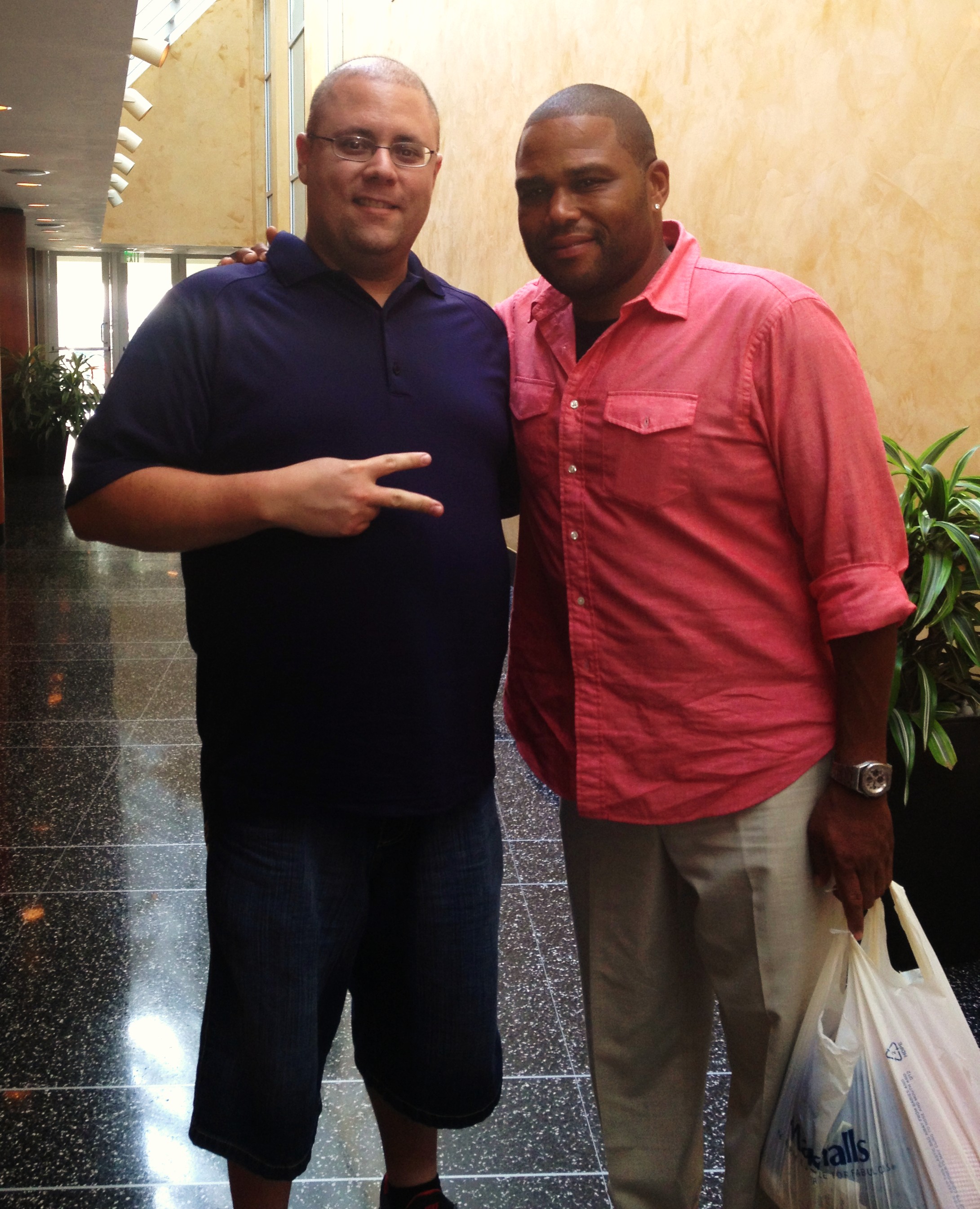 Alexander Garcia & Anthony Anderson at the American Black Film Festival (A.B.F.F.)