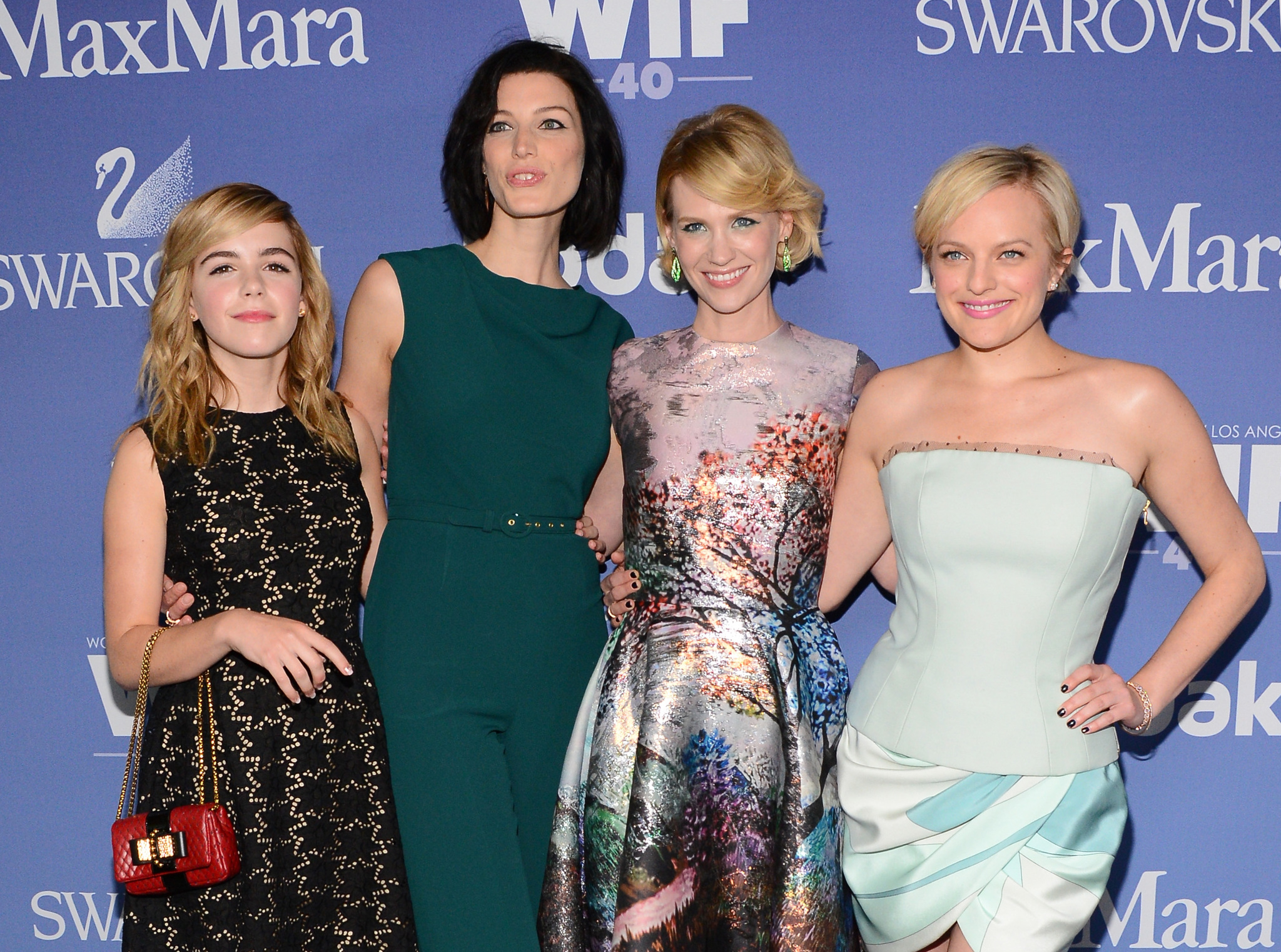 January Jones, Elisabeth Moss, Jessica Paré and Kiernan Shipka