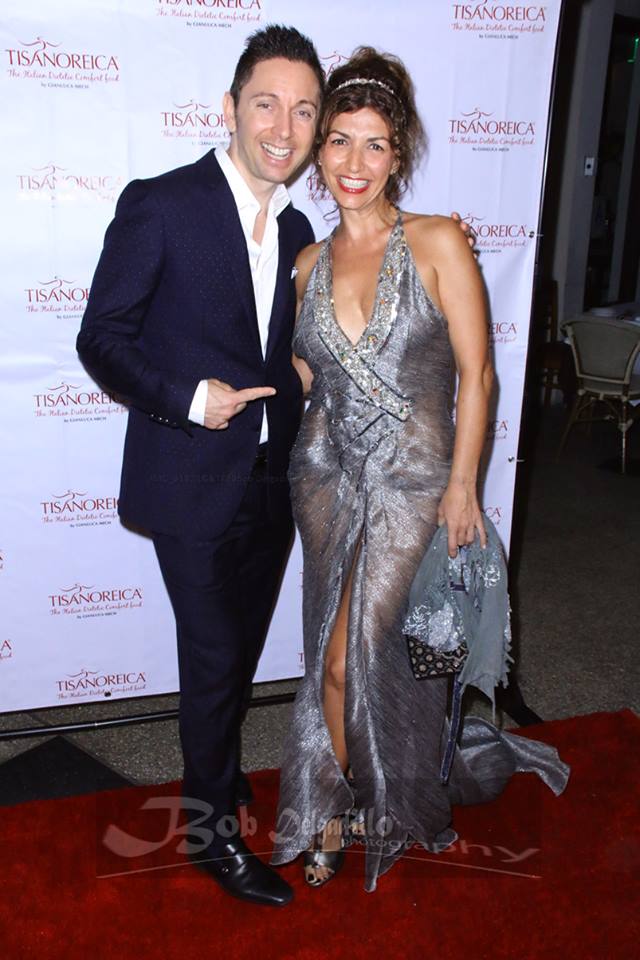 Tisanoreica Launch in Los Angeles. Romina Caruana and Gianluca Mech