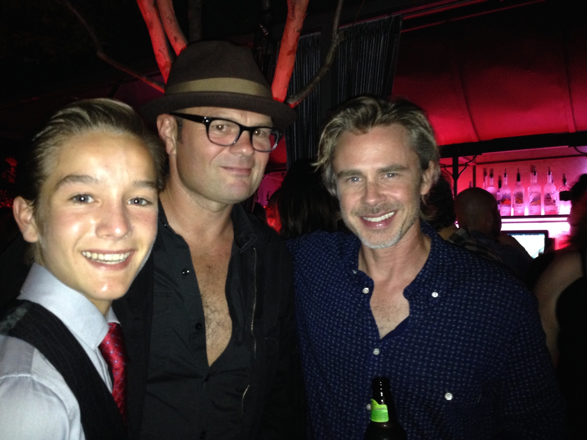 Alec Gray, Sam Trammell, and Chris Bauer at the True Blood Series Wrap party