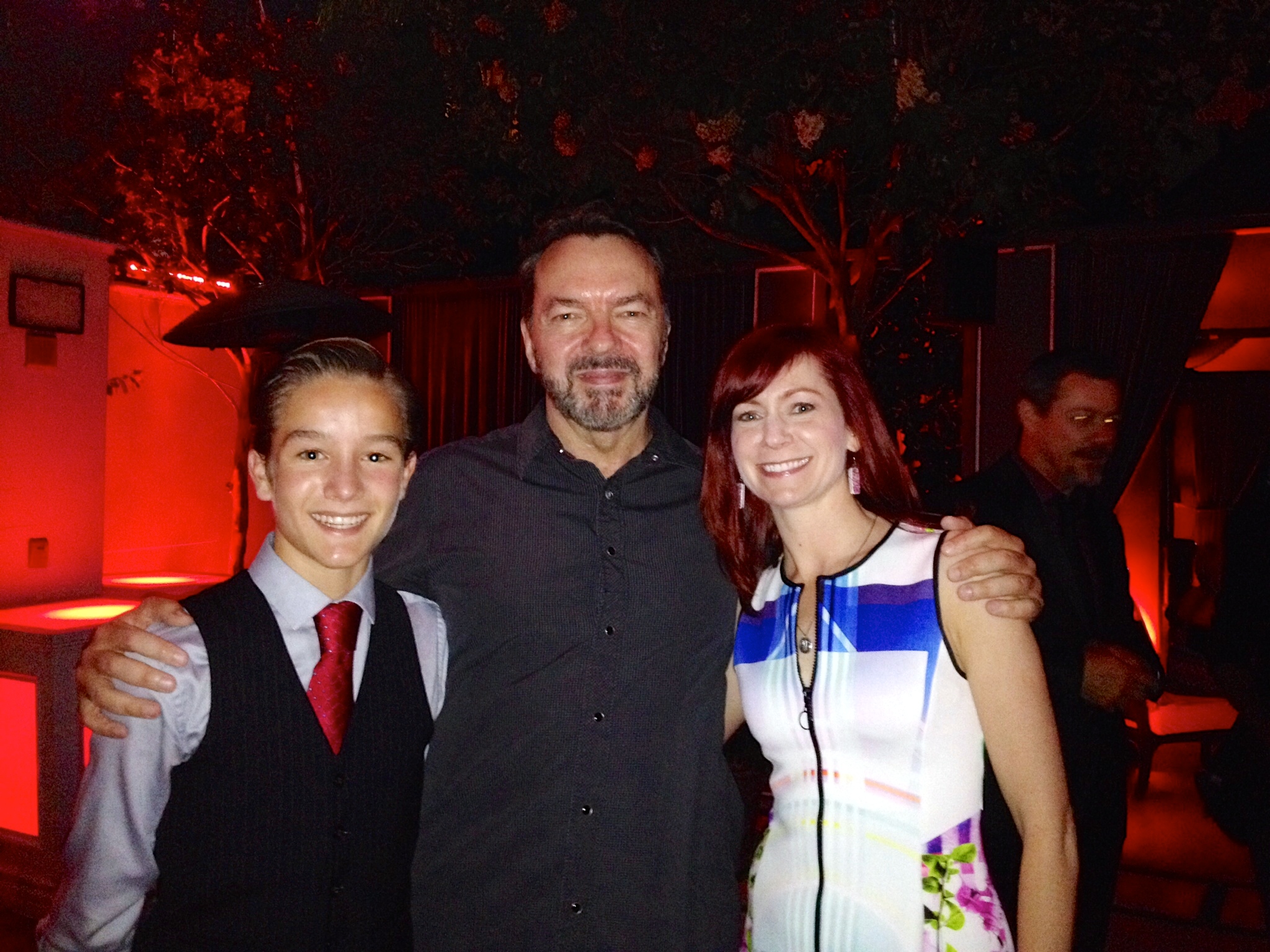 Alec Gray, Alan Ball, and Carrie Preston at the True Blood Series Wrap Party