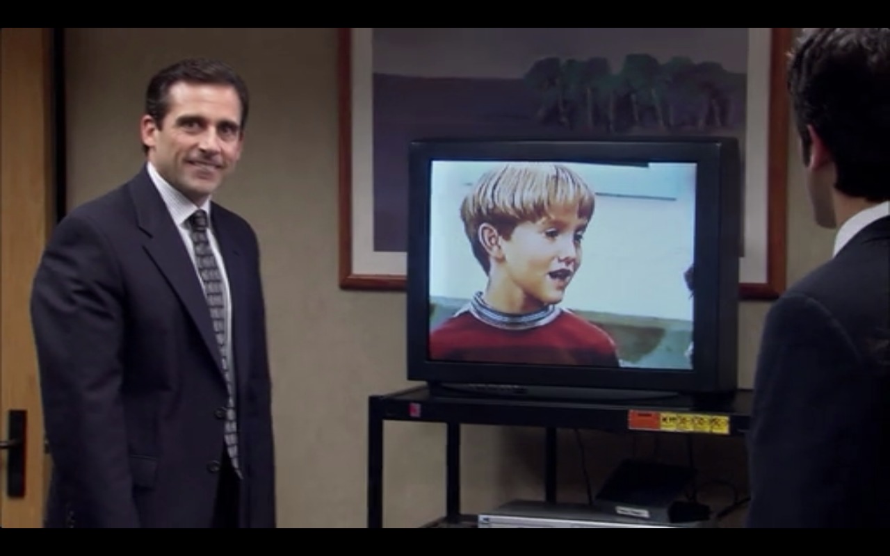 Still of Steve Carell and Alec Gray in The Office