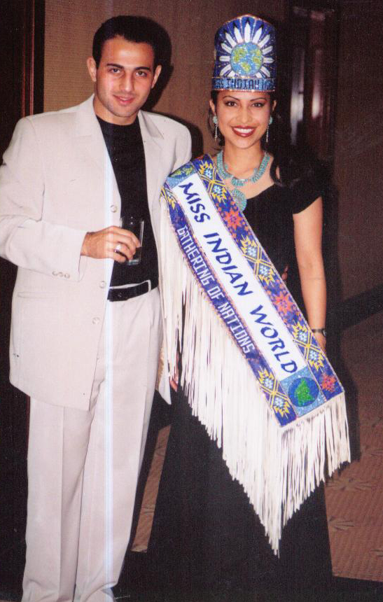 Roman Mitichyan with Miss Indian World.