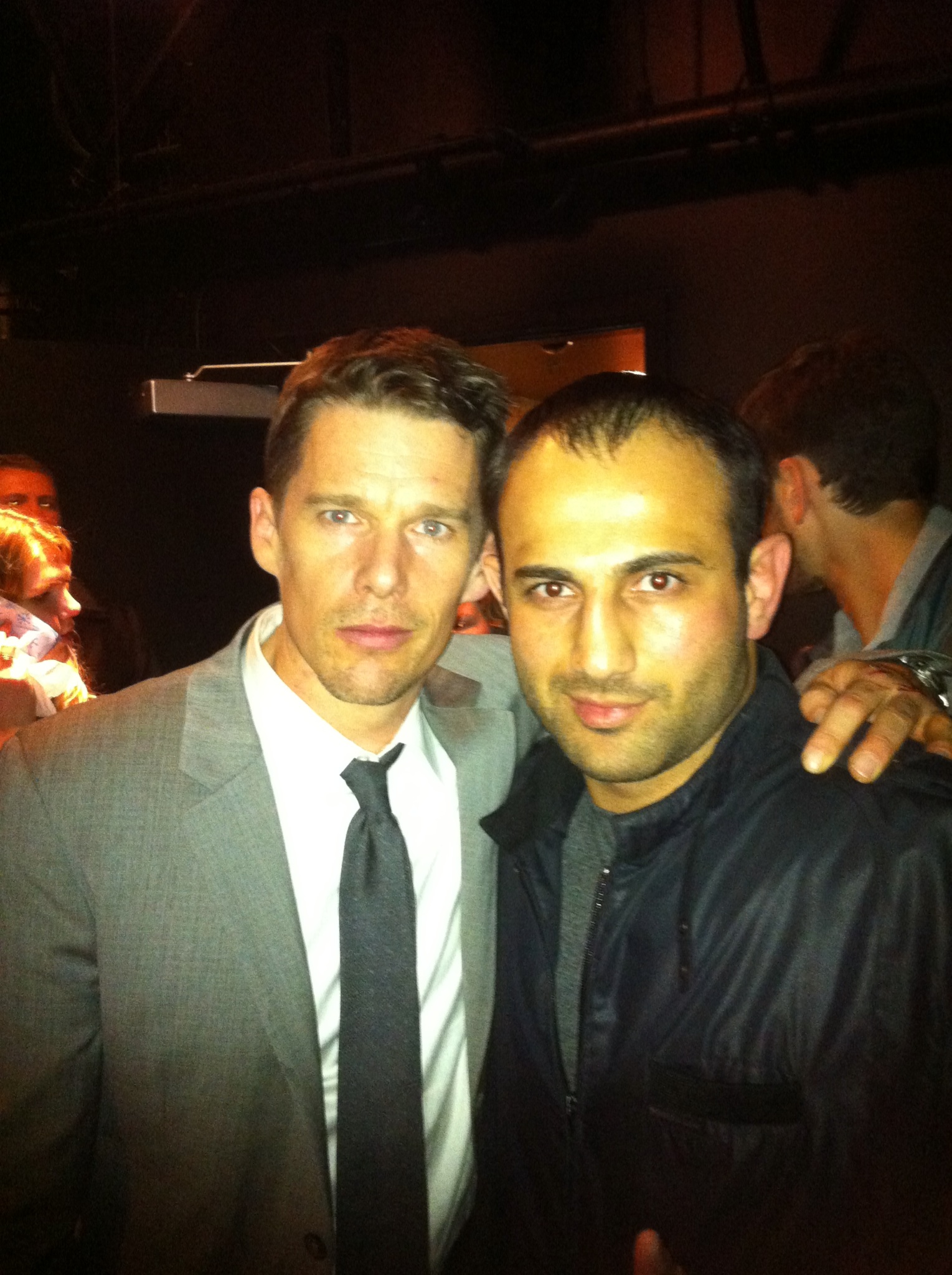 Roman Mitichyan with actor Ethan Hawke.