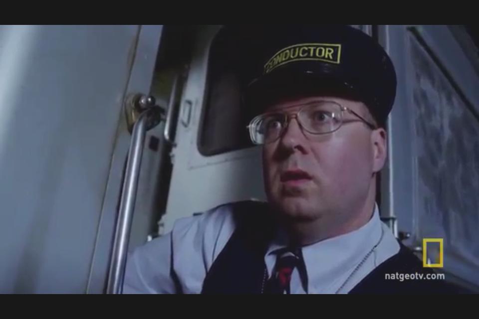 Matthew W. Allen as the Train Conductor. NatGeo - How to Survive the End of the World