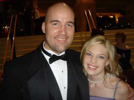 Jason Jolliff and Amanda Alch at the 2004 Heartland Film Festival Crystal Heart Awards Gala