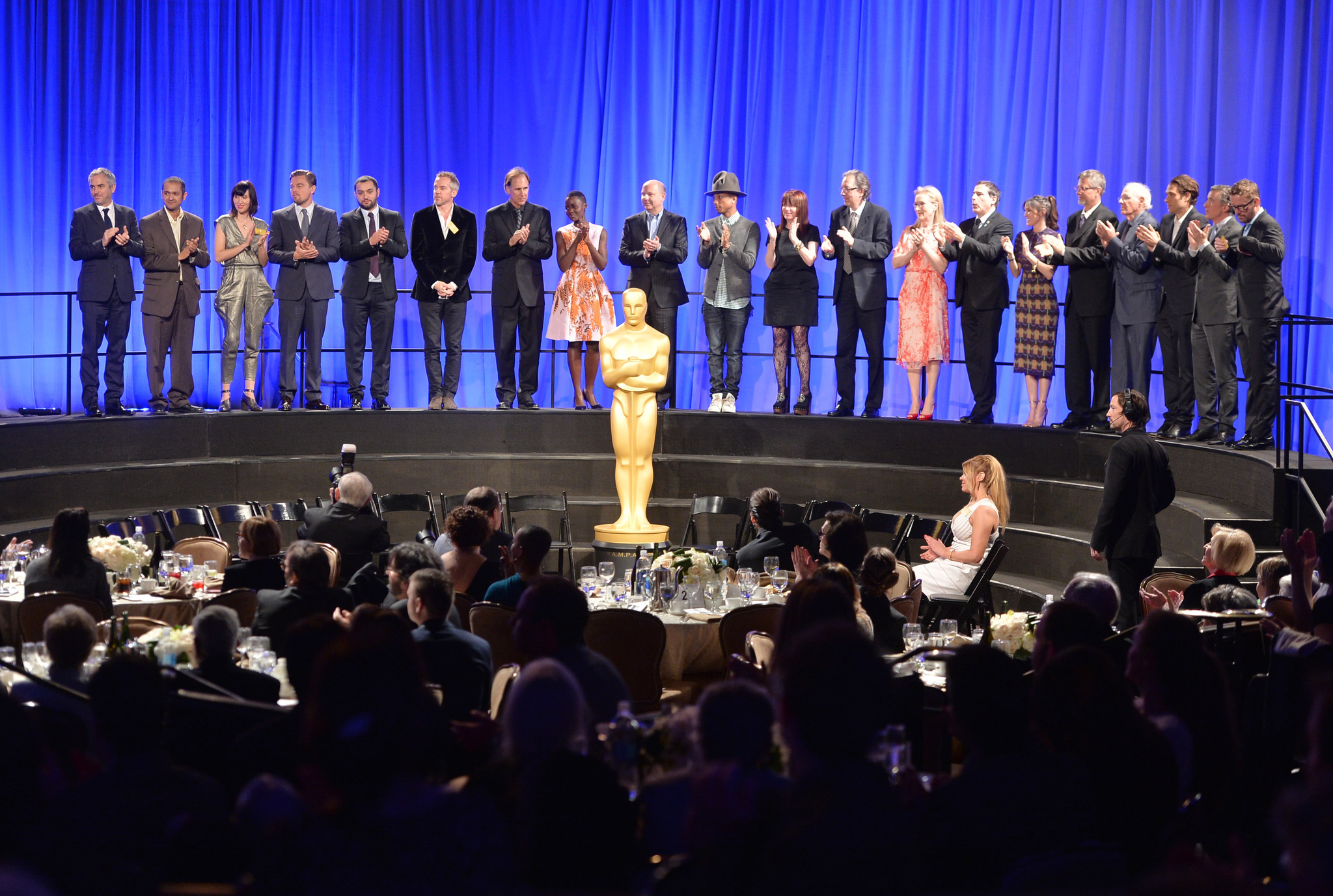 Leonardo DiCaprio, Meryl Streep, Bruce Dern, Steve Coogan, Rachel Winter, David Heyman, Pharrell Williams, Bob Nelson, Karen O and Lupita Nyong'o