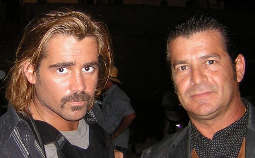 Colin Farrell and I in Miami Vice