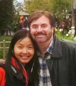 March 6, 2011. With Susan Chia at the Third Street Promenade in Santa Monica, CA.