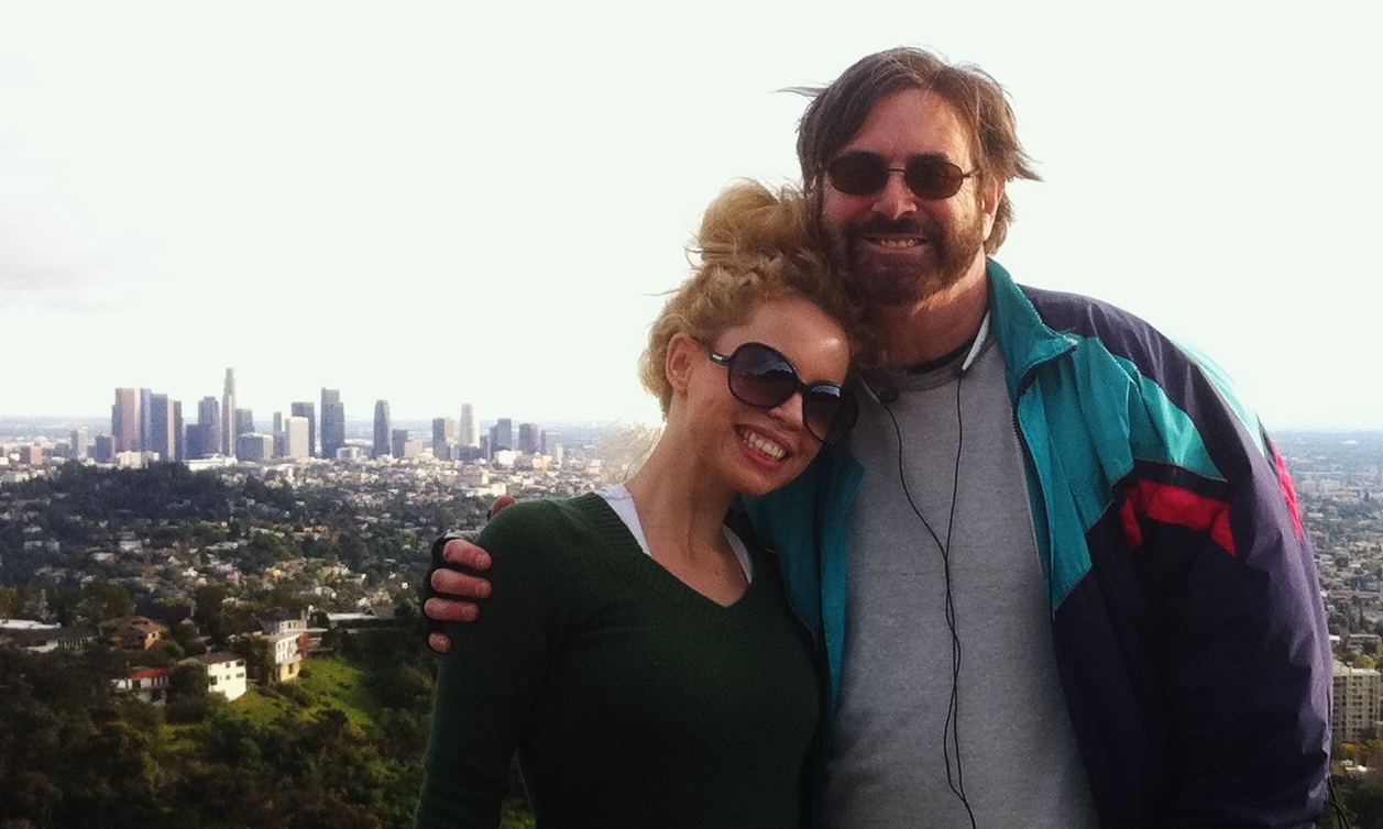 Talented and beautiful actress, Cheryl Lyone on a hike in Griffith Park with Seth.