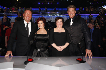 Still of David Hasselhoff, Piers Morgan, Sharon Osbourne and Susan Boyle in America's Got Talent (2006)