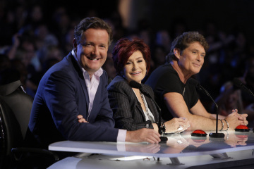 Still of David Hasselhoff, Piers Morgan and Sharon Osbourne in America's Got Talent (2006)