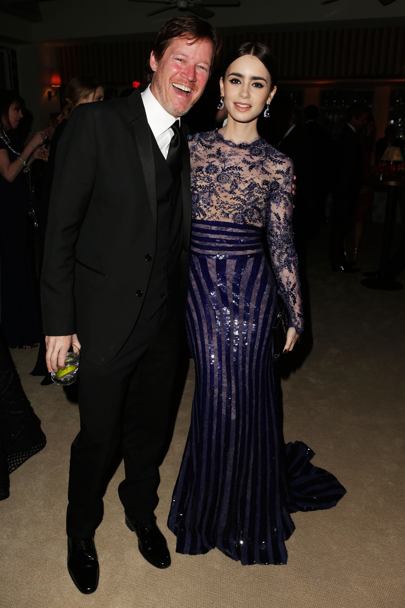 Nick Styne and Lily Collins