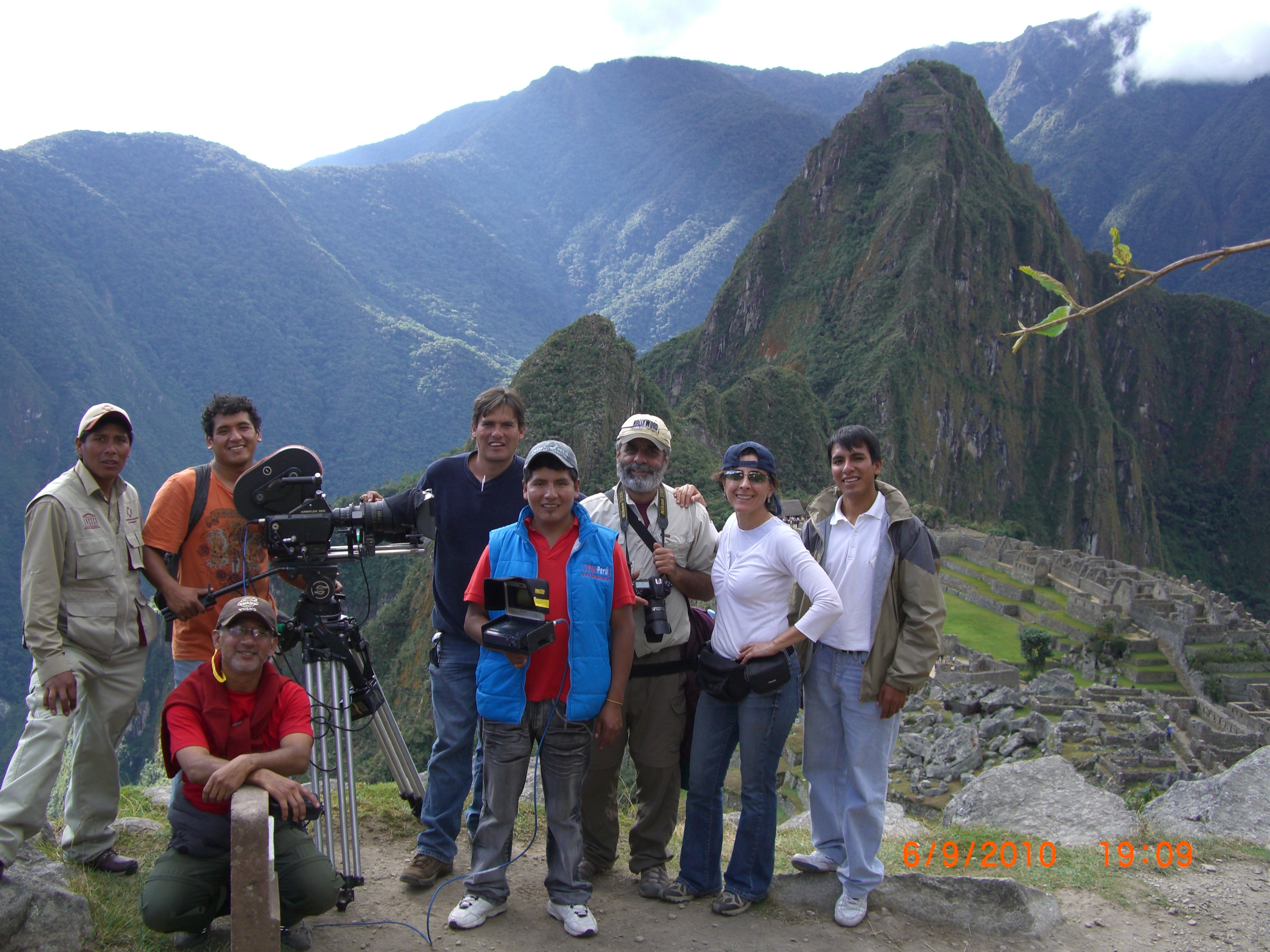 On location in Machu-Picchu