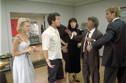 Still of Dustin Hoffman, Jude Law, Mark Wahlberg, Lily Tomlin and Naomi Watts in I Heart Huckabees (2004)
