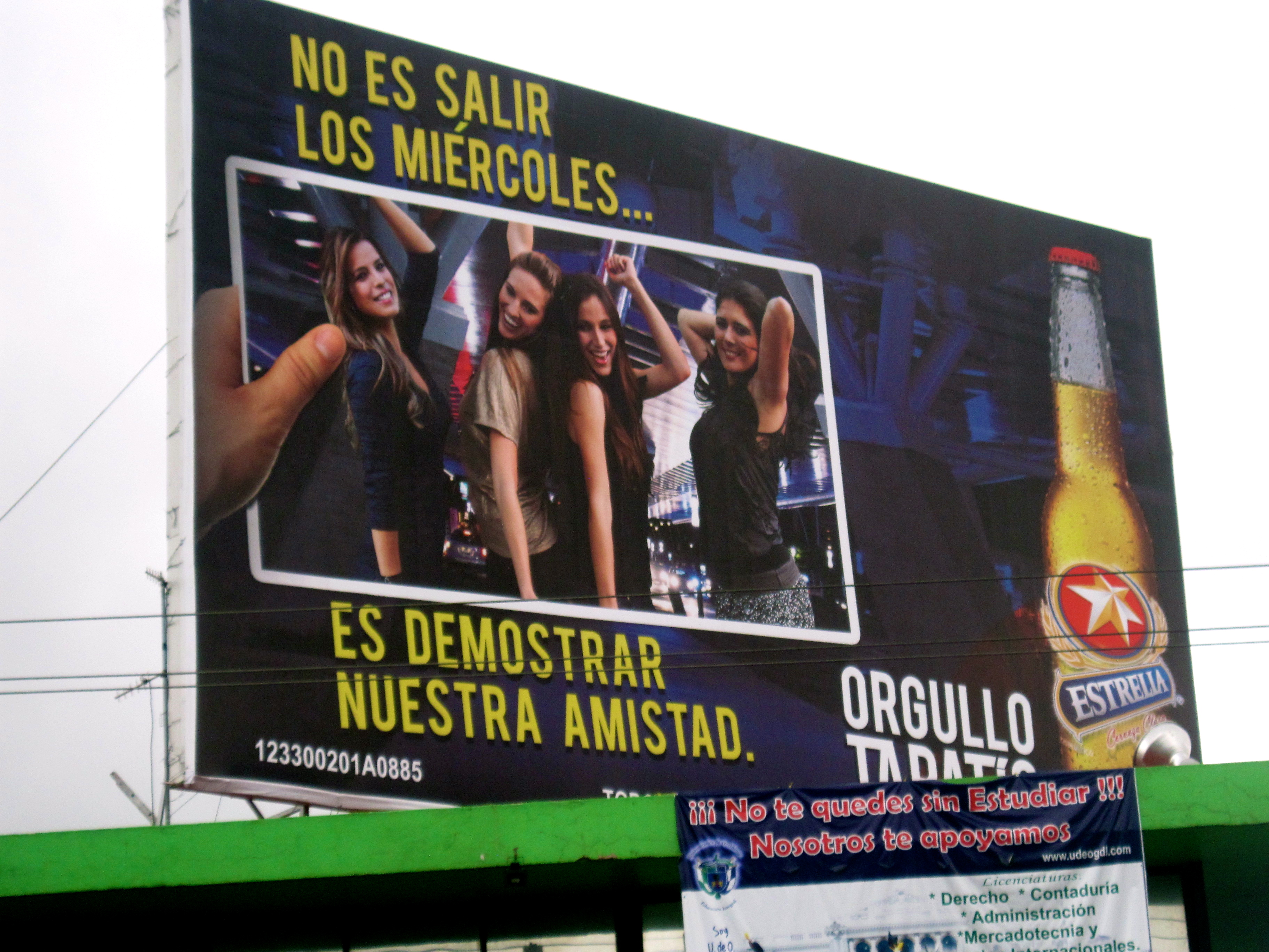 Cerveza Estrella campaign billboard