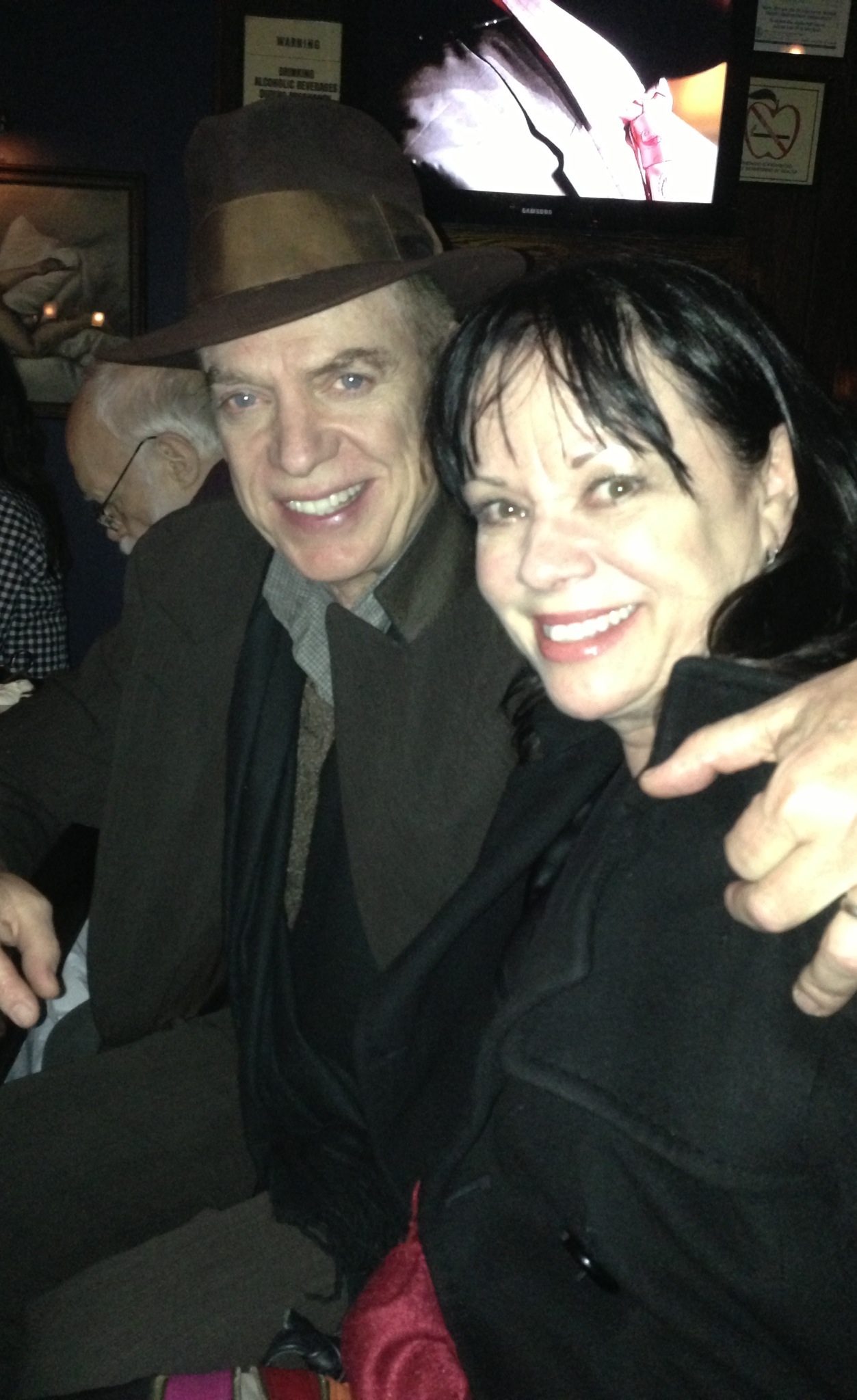 With Chris McDonald after Lucky Guy in NYC.