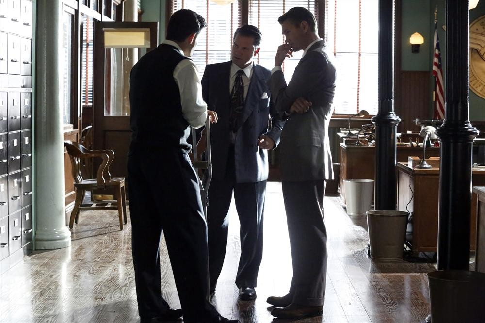 Still of Chad Michael Murray, Shea Whigham and Enver Gjokaj in Agent Carter (2015)