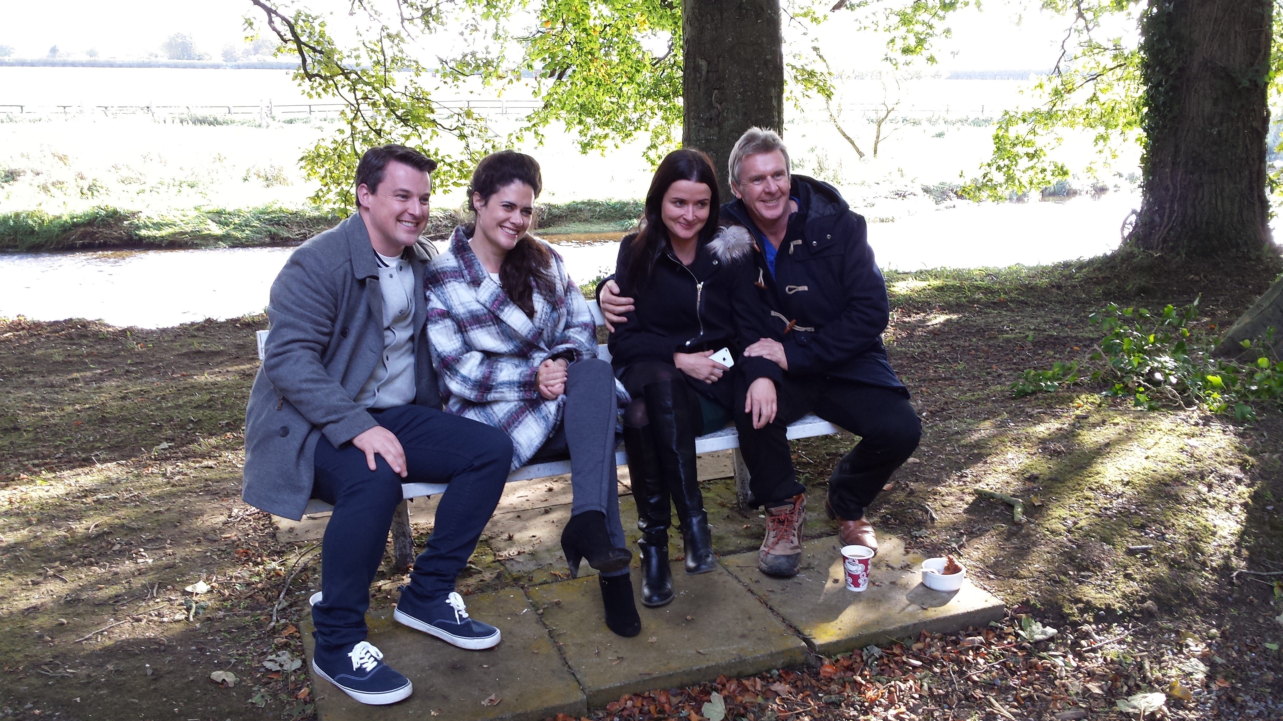 Cast of THE GAELIC CURSE - Declan Reynolds, Norah King, Lynette Callaghan and Brian Walsh in Newbridge, Co. Kildare.