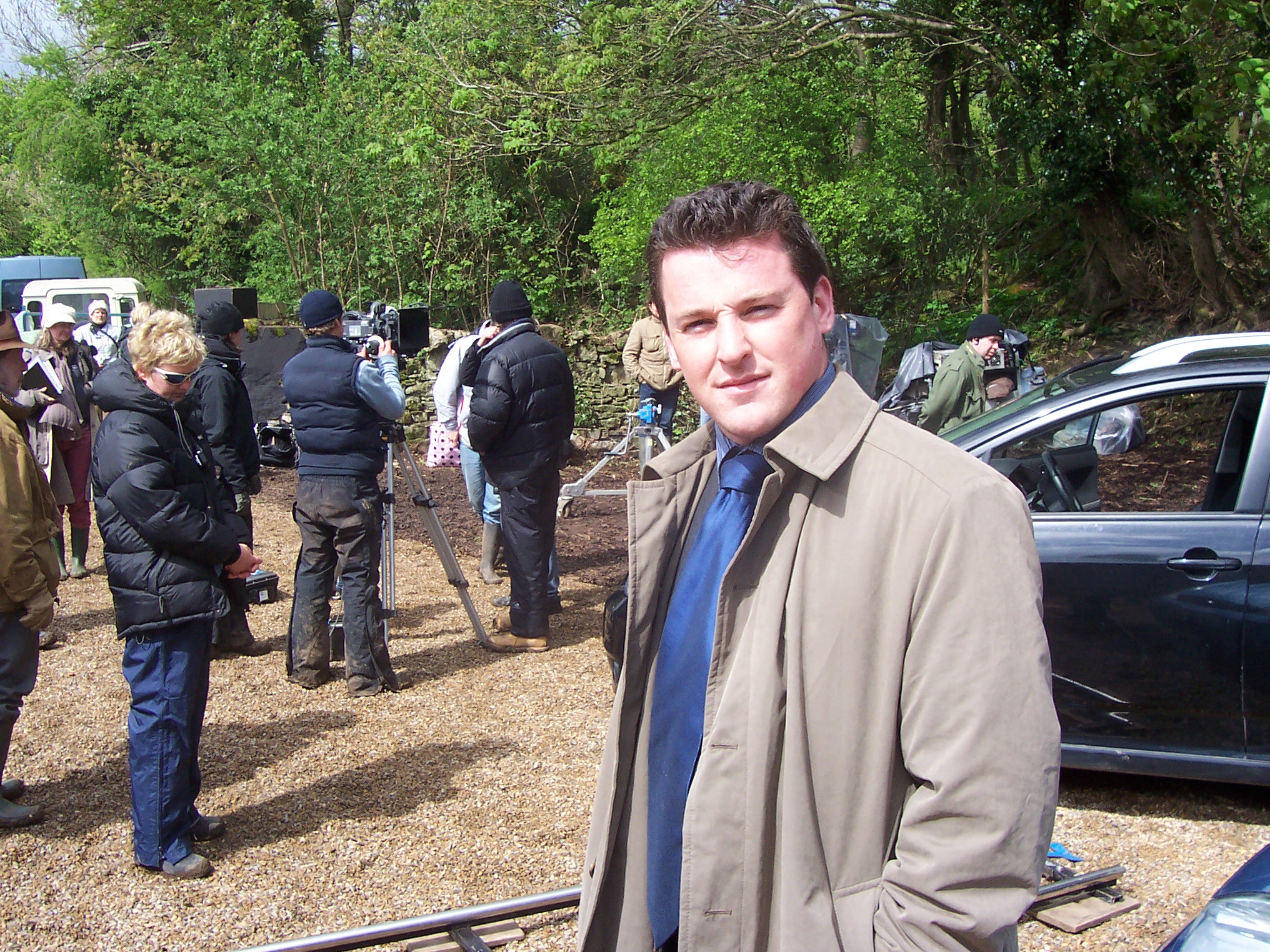Declan Reynolds as MR KINGSTON (Estate Agent) on Nicolas Roeg's PUFFBALL (2008). On set May 2006.