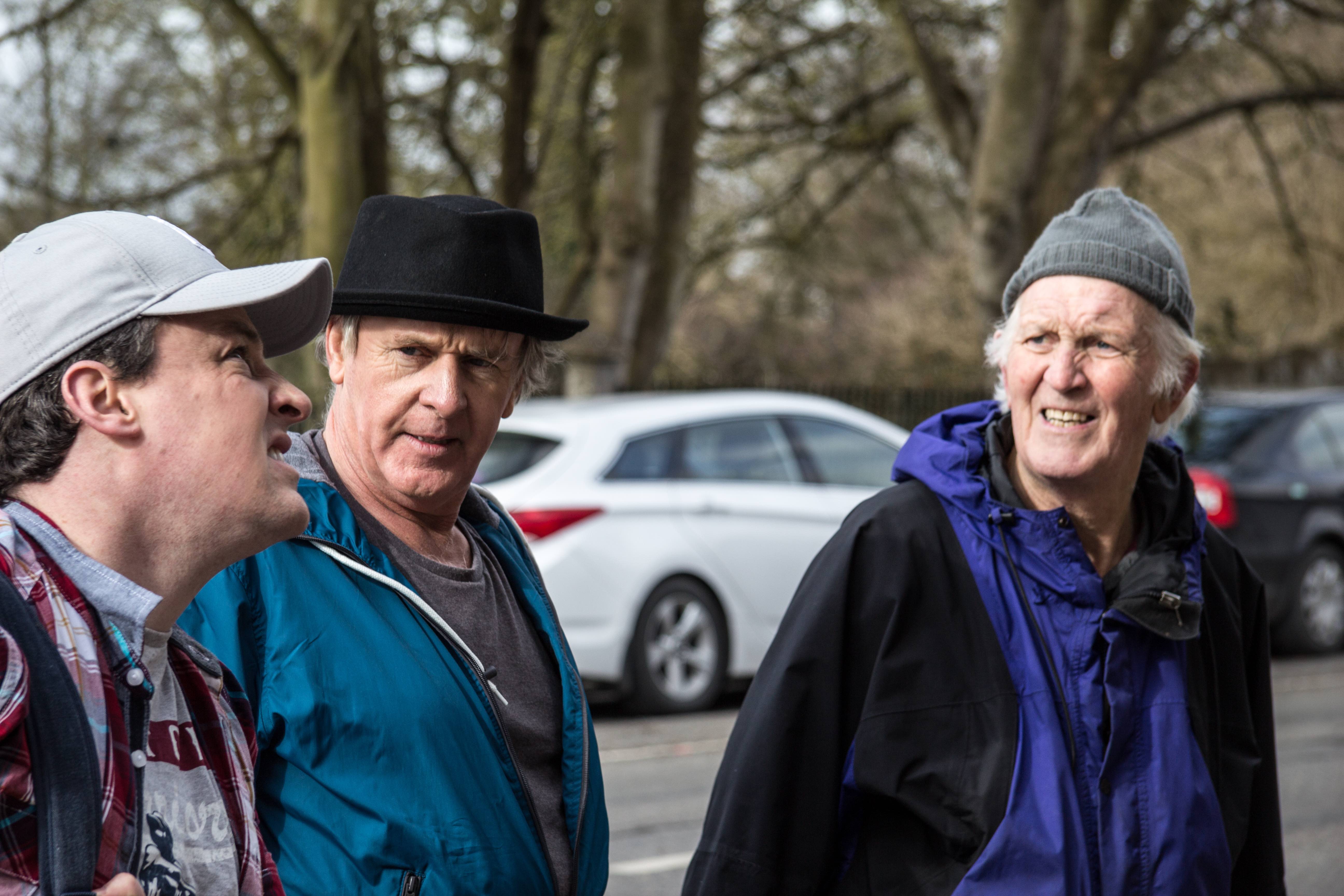 Declan Reynolds, Brian Walsh and director Jack Conroy on THE GAELIC CURSE (2015).