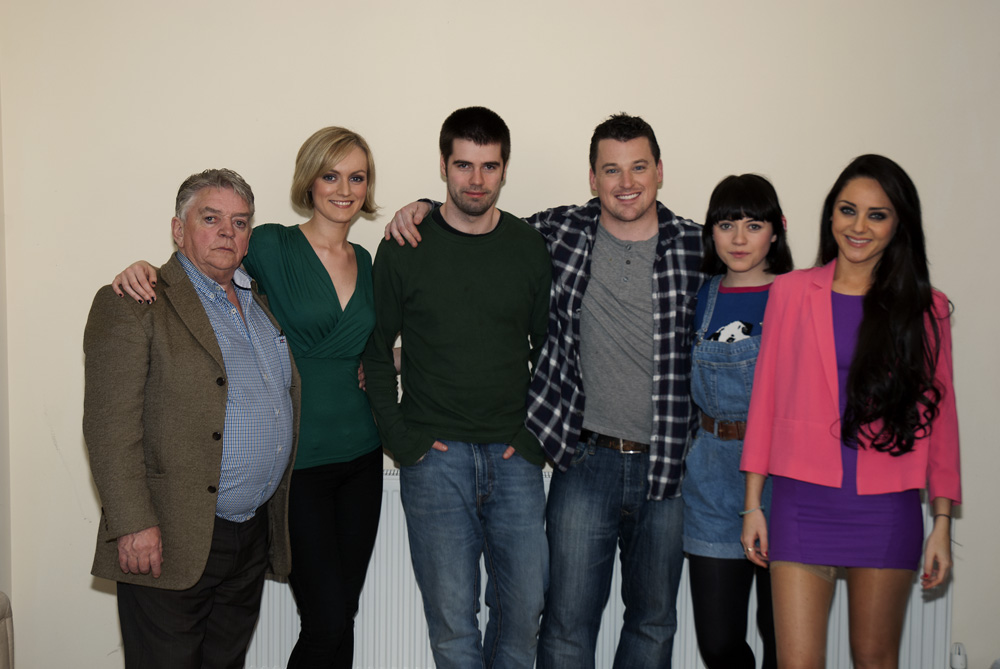 Cast and director of TROUBLES TIMES THREE (2012)