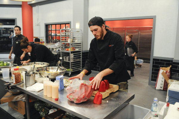 Still of Tiffani Faison, Spike Mendelsohn, Antonia Lofaso and Michael Isabella in Top Chef (2006)