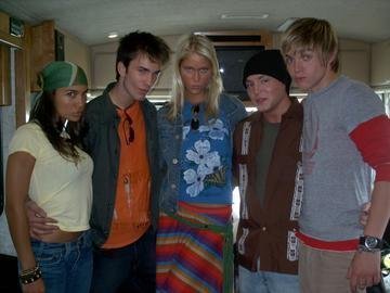 Left To Right: Krista Truglio, Larry Laboe, Jen Araki, Jason Roman, and Jesse McCartney.