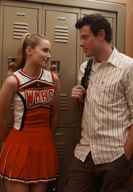 Still of Cory Monteith and Dianna Agron in Glee (2009)