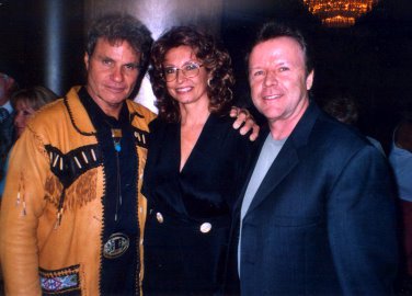 Martin Kove Sophia Loren and Steve Nave