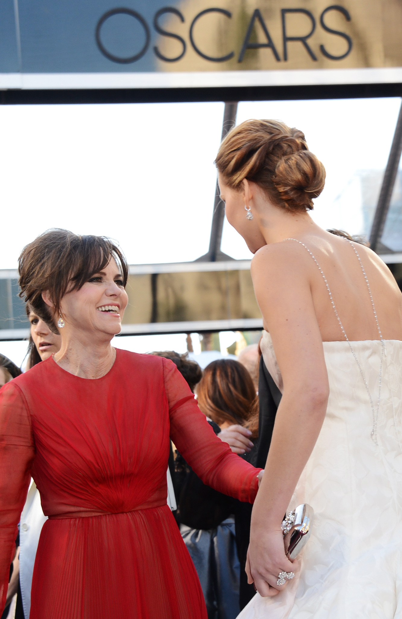 Sally Field and Jennifer Lawrence