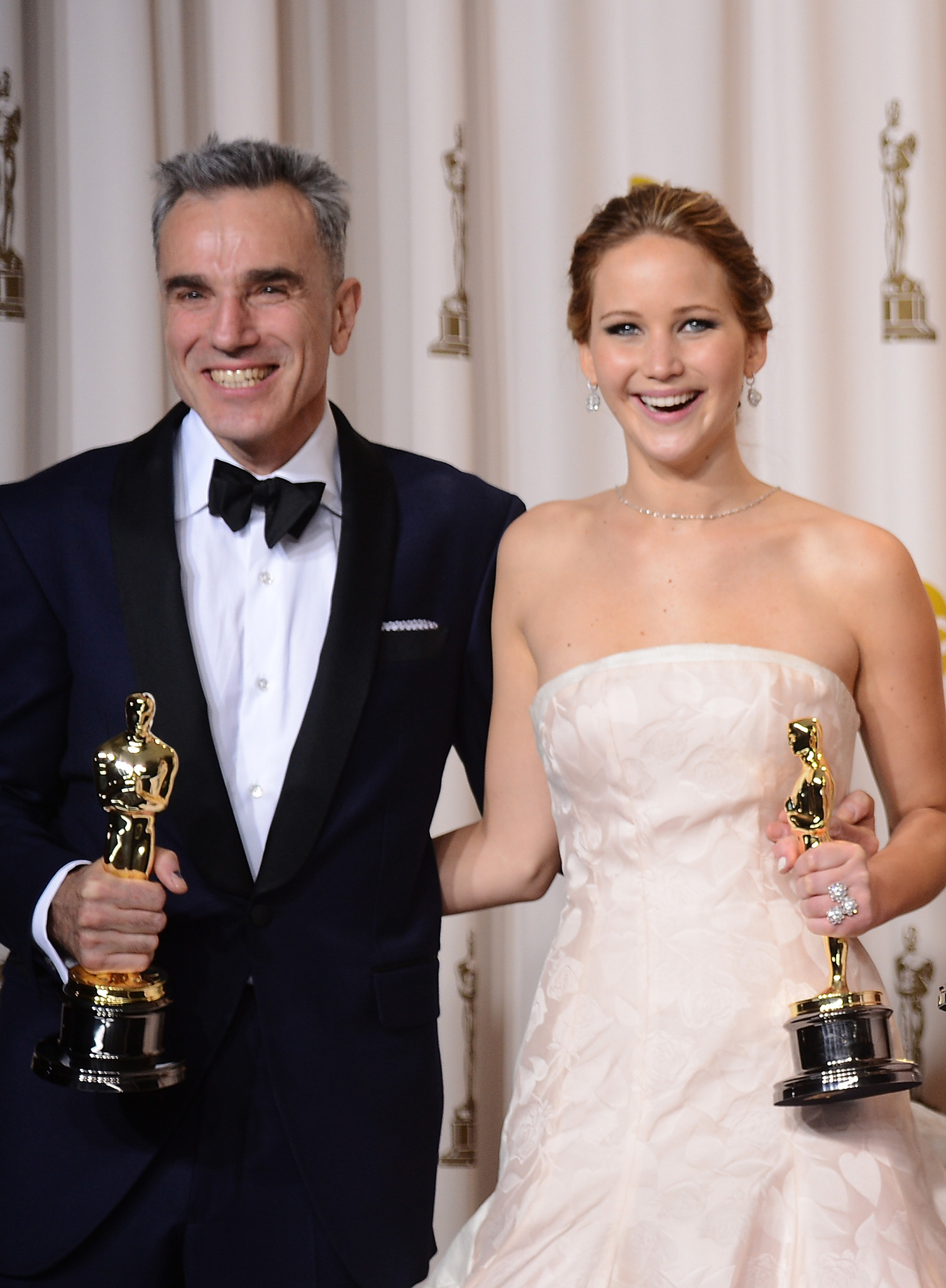 Daniel Day-Lewis and Jennifer Lawrence