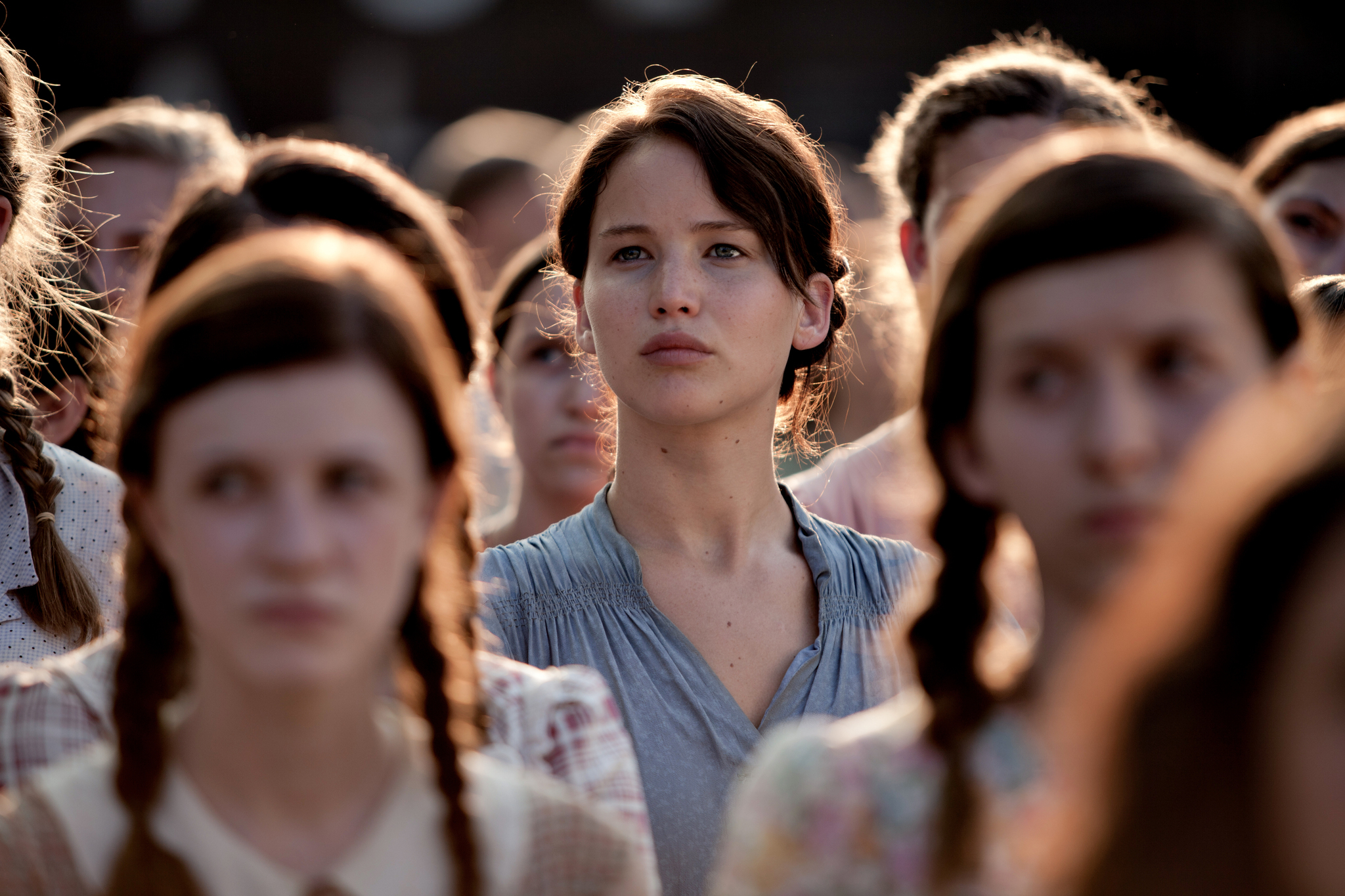 Jennifer Lawrence stars as 'Katniss Everdeen' in THE HUNGER GAMES.