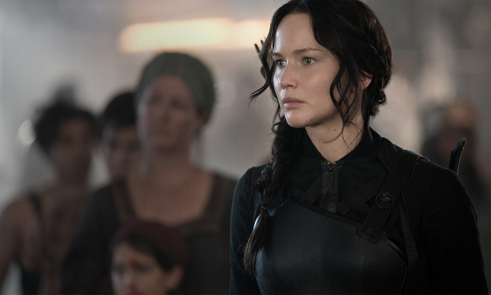 Still of Jennifer Lawrence in Bado zaidynes: Strazdas giesmininkas. 1 dalis (2014)