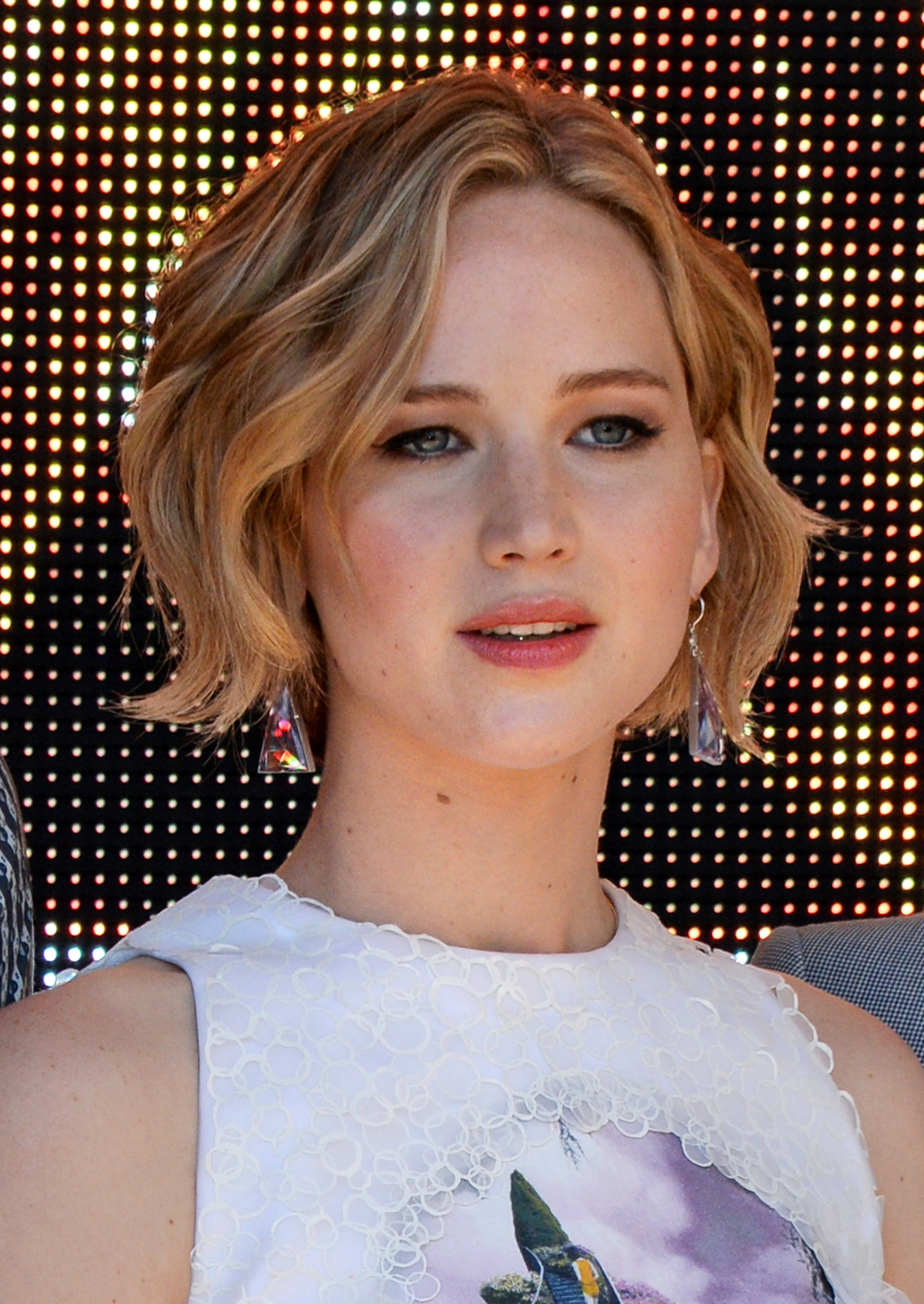 Jennifer Lawrence at event of Bado zaidynes: Strazdas giesmininkas. 1 dalis (2014)