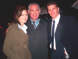 With Emily Deschanel and David Boreanaz on the 