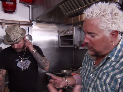 Still of Guy Fieri in Diners, Drive-ins and Dives (2006)