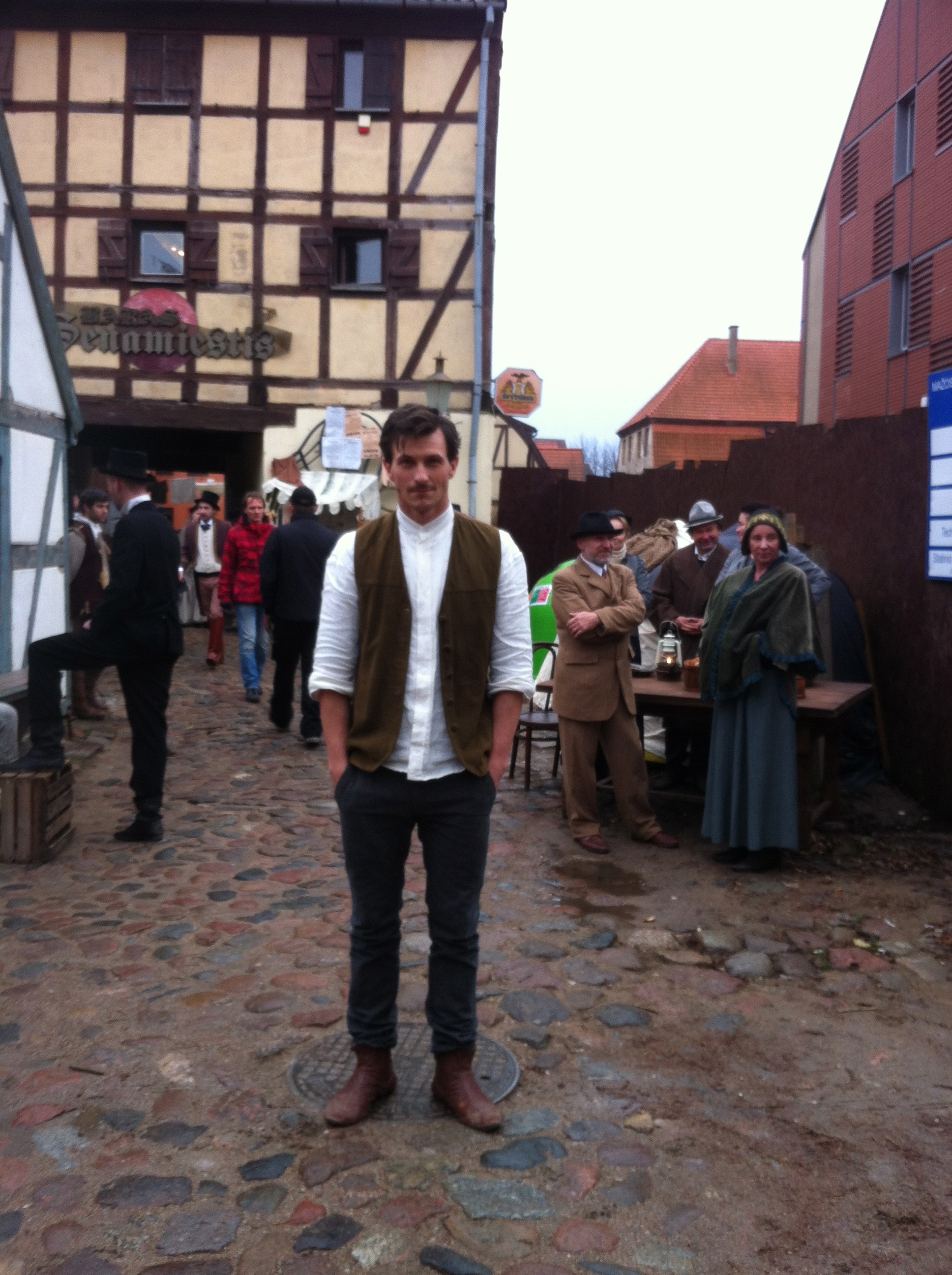 Shooting commercial for beer in Latvia. Dec -2012