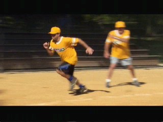 Joe Remy Dolinsky running to the plate for winning run on Curb Your Enthusiasm, Mister Softee (2011)