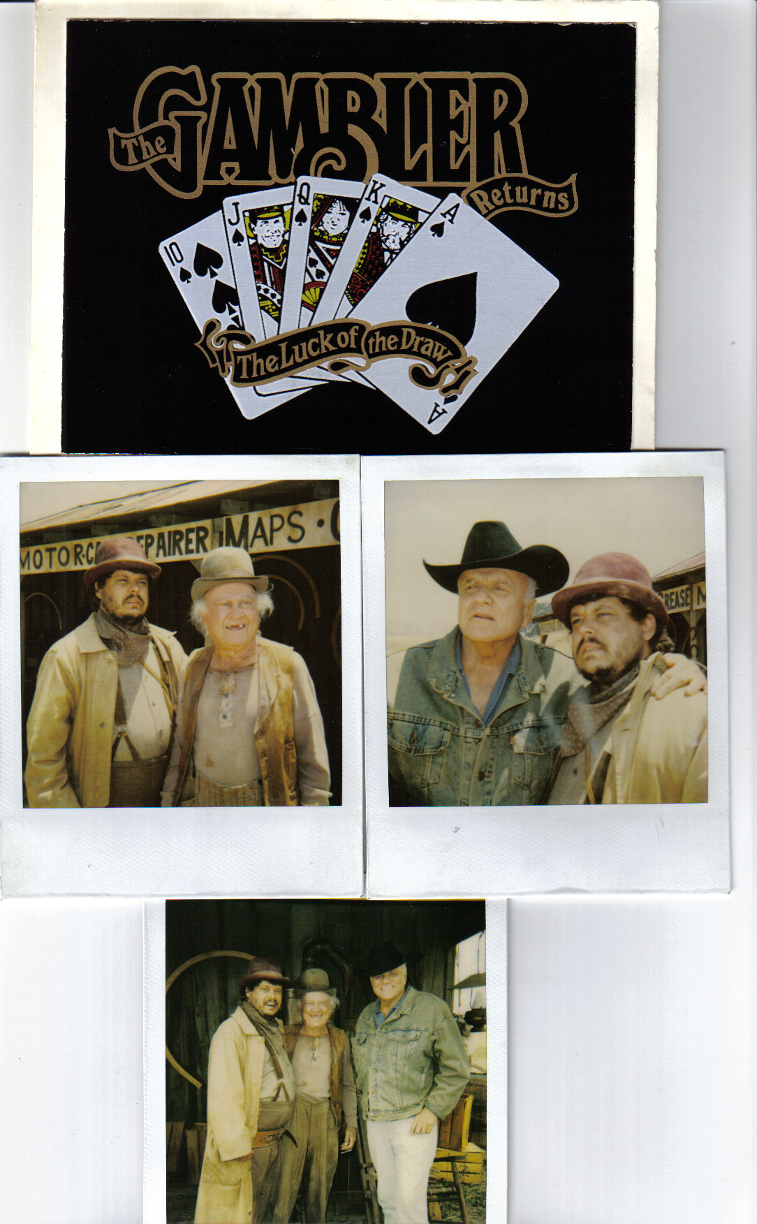 Dell Yount (Elroy) with Dub Taylor & Brian Keith in The Gambler Returns: Luck of the Draw, Directed by Dick Lowry.