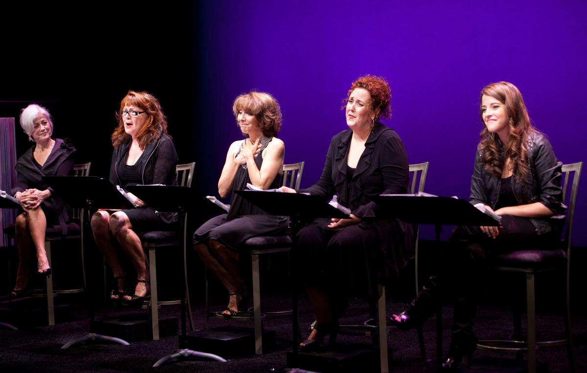 Sharron with (from left to right) Louise Pitre, Mary Walsh, Andrea Martin and Paula Brancati in 'Love, Loss and What I Wore'