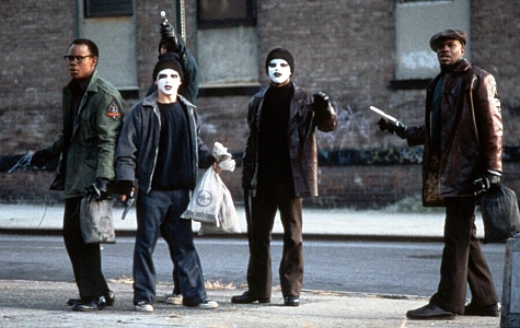 Still of Larenz Tate, Freddy Rodríguez, Keith David and Bokeem Woodbine in Dead Presidents (1995)