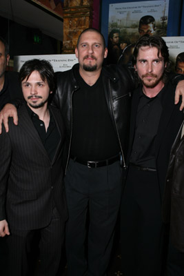 Christian Bale, David Ayer and Freddy Rodríguez at event of Harsh Times (2005)