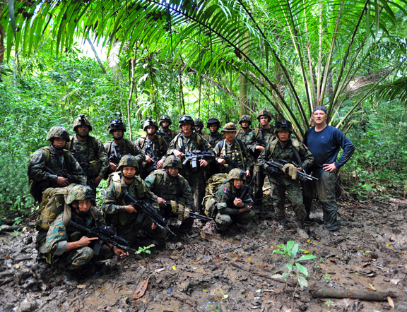 RC with SENAFRONT Patrol in the Darien Jungle somewhere between Panama and Colombia