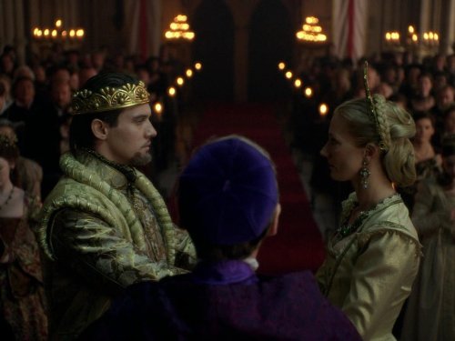 Still of Joely Richardson and Jonathan Rhys Meyers in The Tudors (2007)