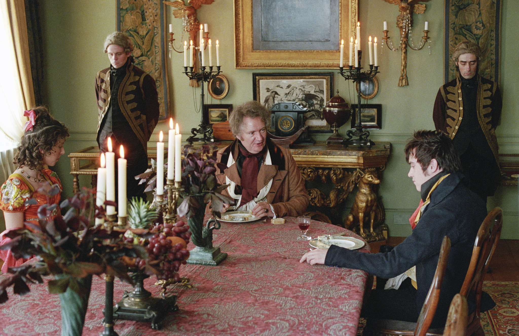 Still of Jim Broadbent, Jonathan Rhys Meyers and Sophie Hunter in Vanity Fair (2004)