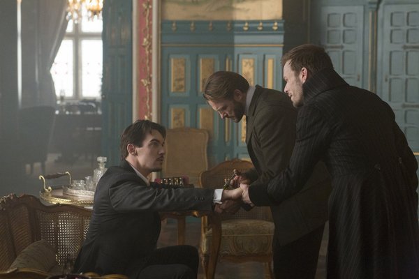 Still of Jonathan Rhys Meyers, Thomas Kretschmann and Alec Newman in Dracula (2013)